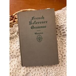 Vintage French Reference Grammar, Mansion – Classic French Language Textbook